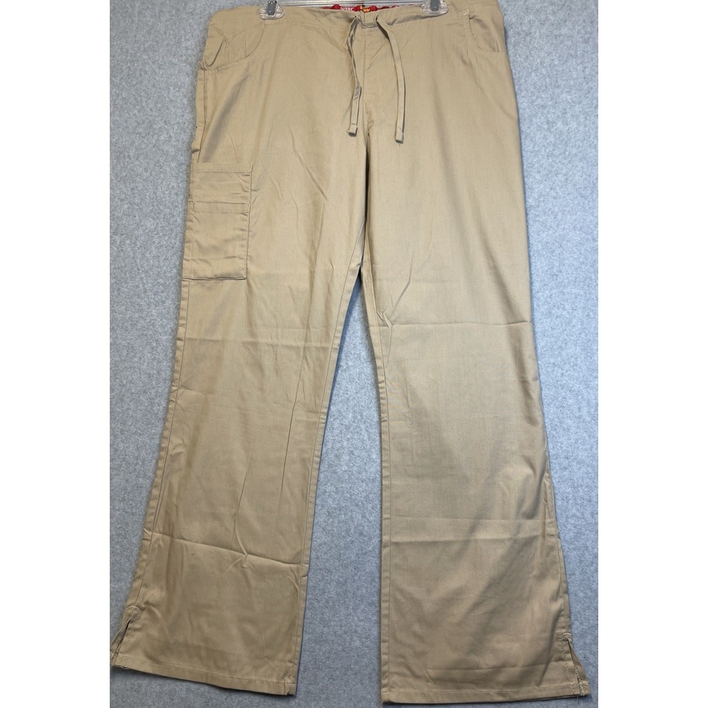 Dickies Mid-Rise Women's Cargo Scrubs Pants 86206 Khaki KHIZ Dickies EDS Sz Med